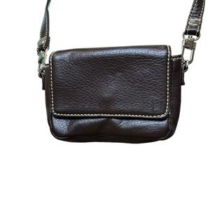 Thirty One Purse Womens Crossbody Faux Leather Convertible Belt Bag Brown